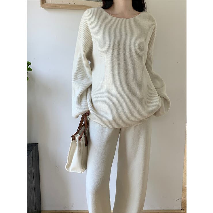 ニットトップスワイドパンツセットアップ | Ulysses | 詳細画像3 