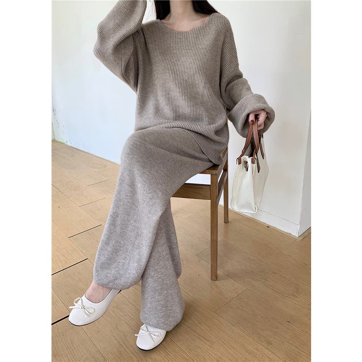 ニットトップスワイドパンツセットアップ | Ulysses | 詳細画像5 