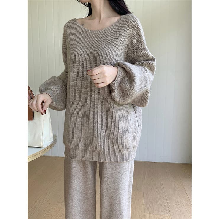 ニットトップスワイドパンツセットアップ | Ulysses | 詳細画像6 