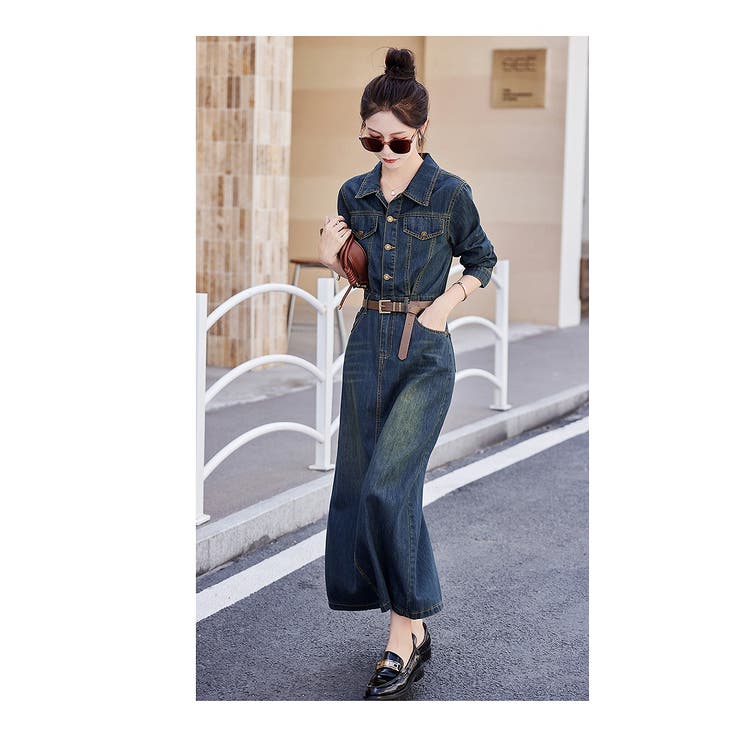 長袖デニムワンピース | Ulysses | 詳細画像4 