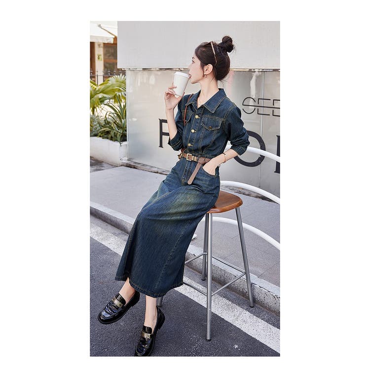 長袖デニムワンピース | Ulysses | 詳細画像5 