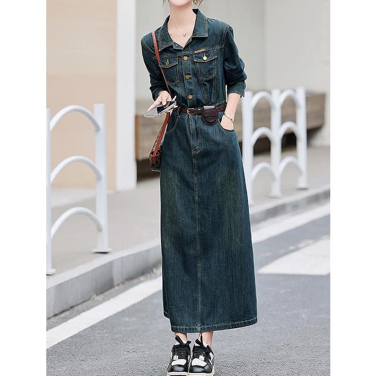 長袖デニムワンピース | Ulysses | 詳細画像2 