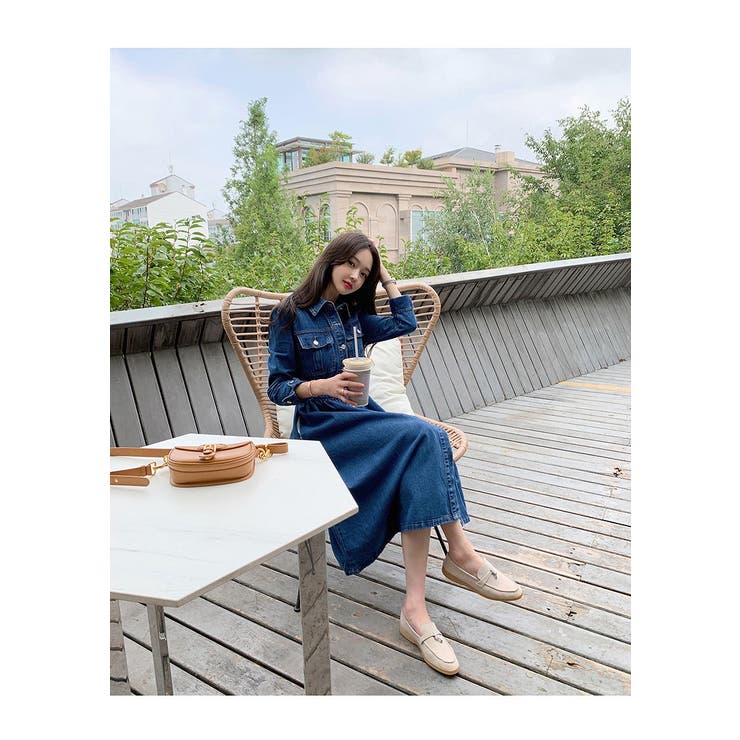 長袖シングルブレストデニムワンピース | Ulysses | 詳細画像7 