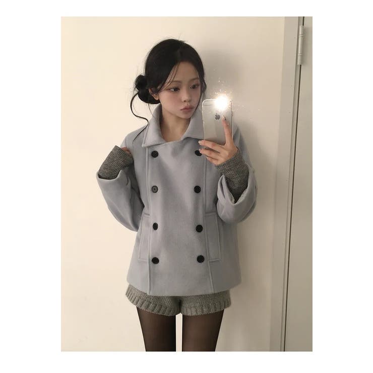 襟付きダブルブレストメルトンジャケット | Ulysses | 詳細画像2 