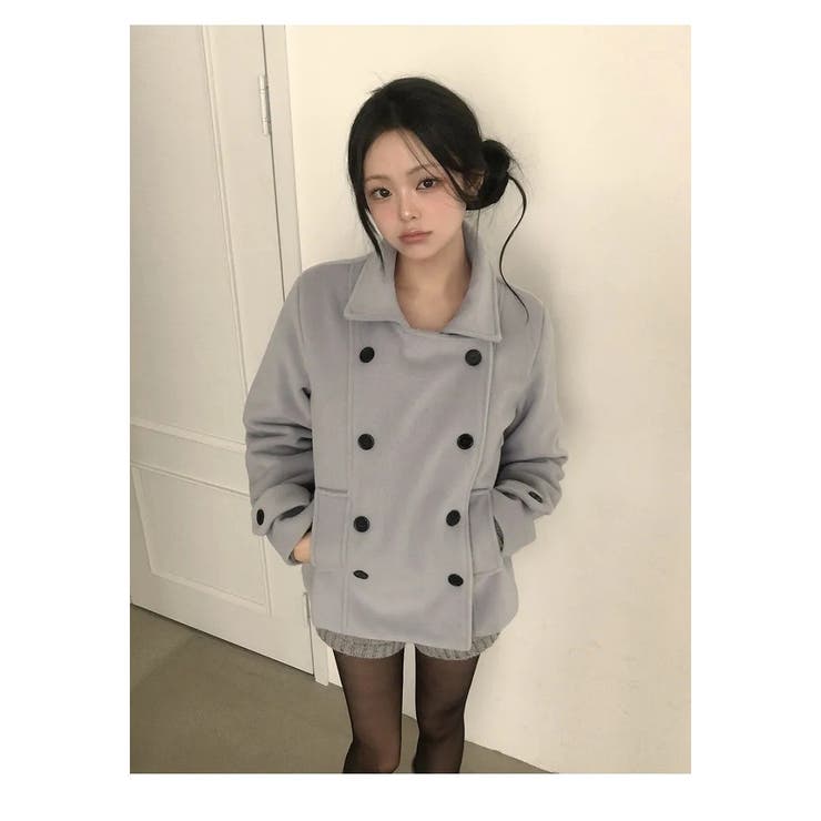 襟付きダブルブレストメルトンジャケット | Ulysses | 詳細画像3 