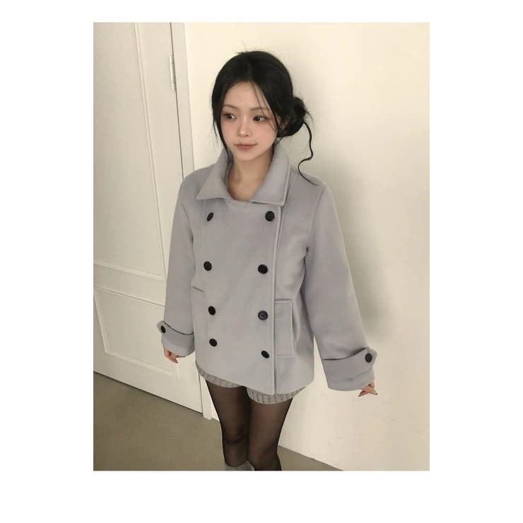 襟付きダブルブレストメルトンジャケット | Ulysses | 詳細画像4 