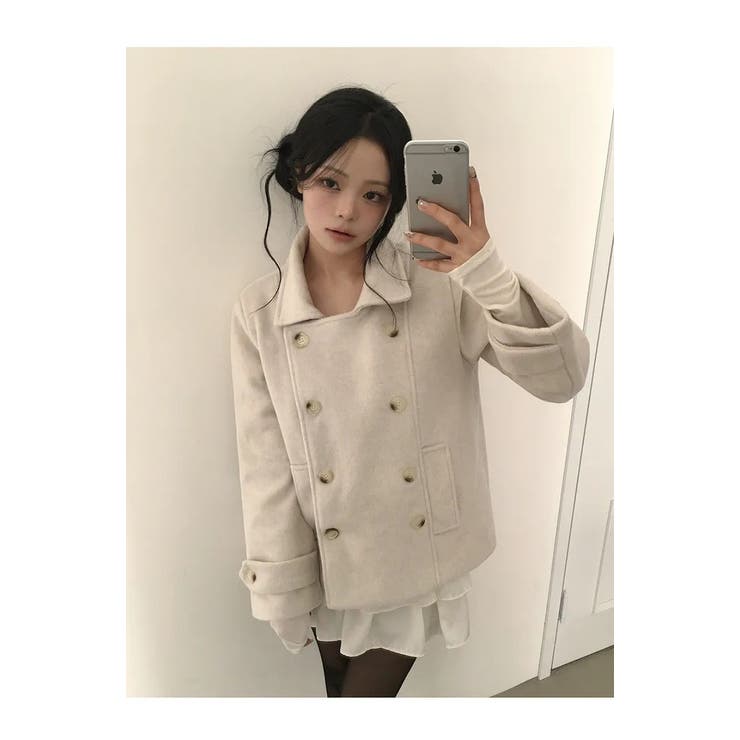 襟付きダブルブレストメルトンジャケット | Ulysses | 詳細画像5 