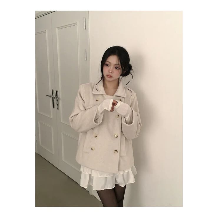 襟付きダブルブレストメルトンジャケット | Ulysses | 詳細画像6 