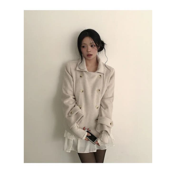 襟付きダブルブレストメルトンジャケット | Ulysses | 詳細画像8 