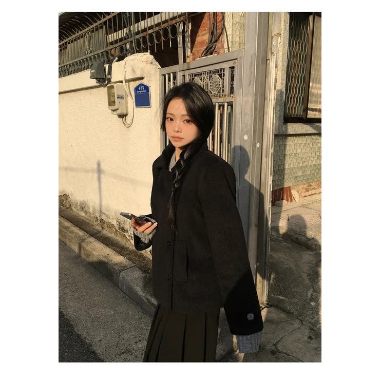 襟付きダブルブレストメルトンジャケット | Ulysses | 詳細画像9 