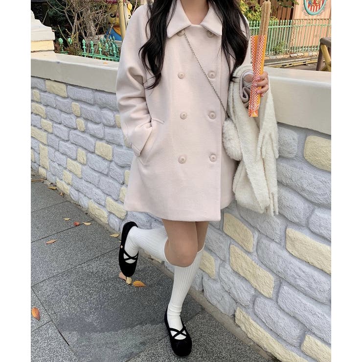 襟付きダブルブレストメルトンジャケット | Ulysses | 詳細画像1 