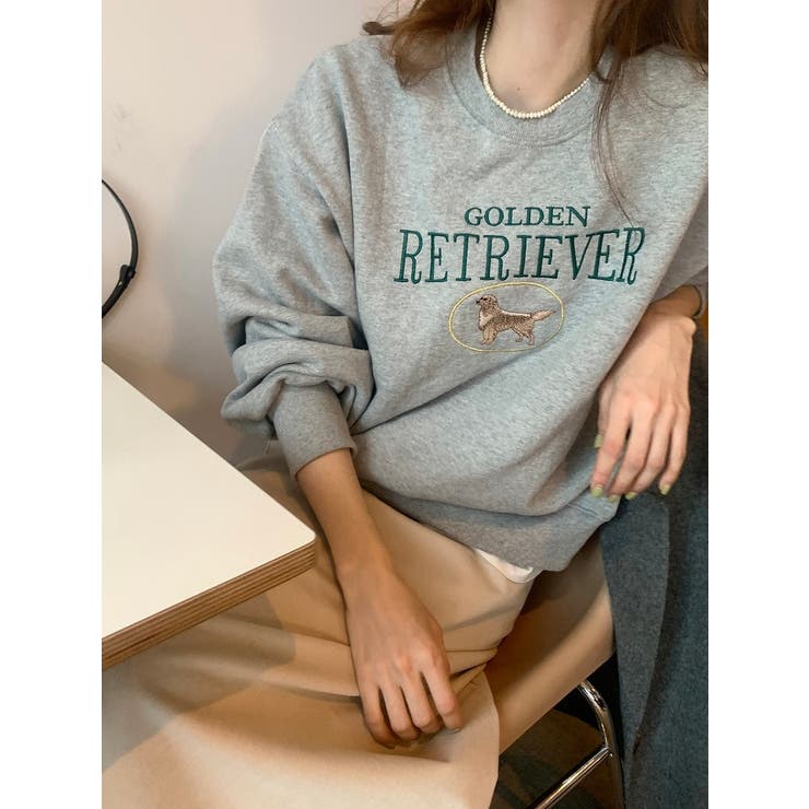 刺繍長袖クルーネックトレーナー | Ulysses | 詳細画像4 