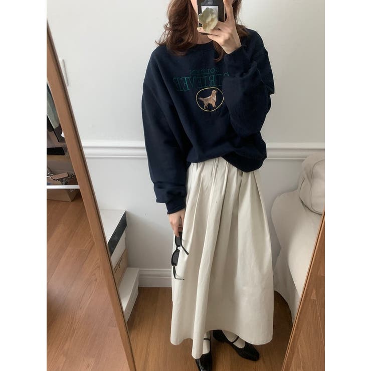 刺繍長袖クルーネックトレーナー | Ulysses | 詳細画像6 