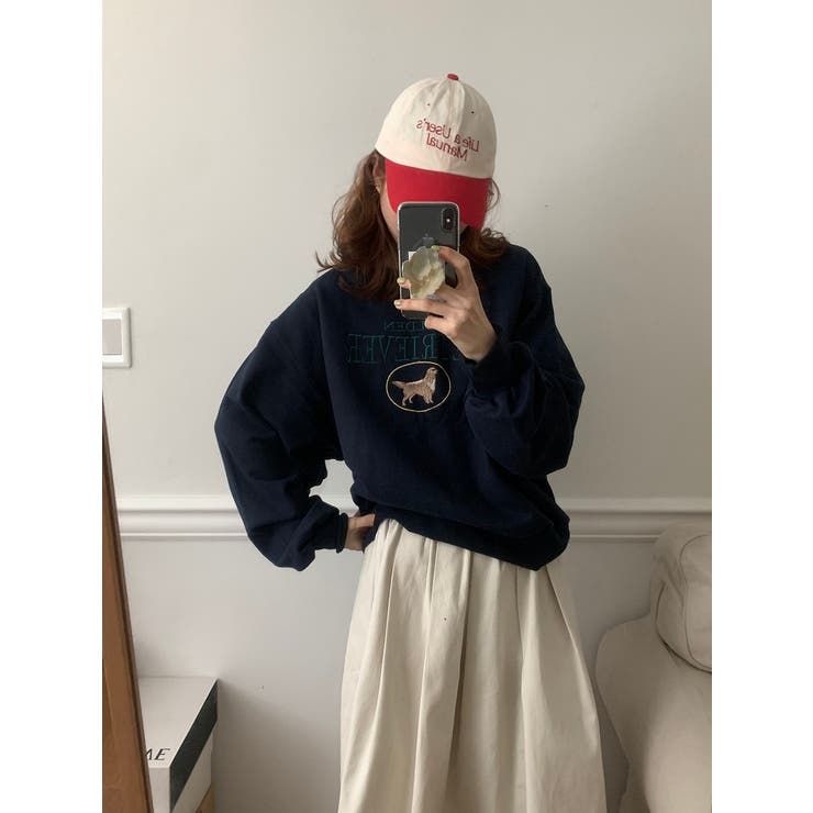 刺繍長袖クルーネックトレーナー | Ulysses | 詳細画像7 