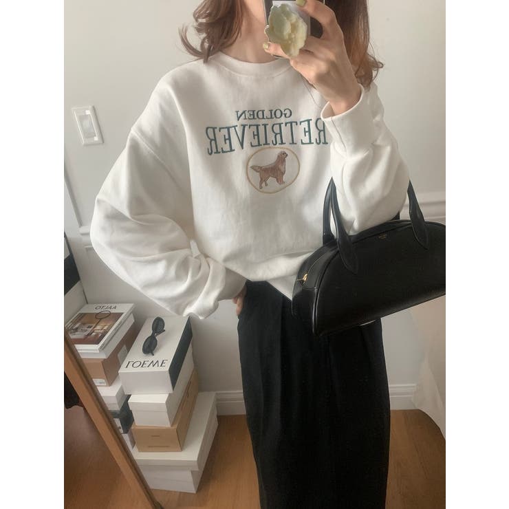 刺繍長袖クルーネックトレーナー | Ulysses | 詳細画像10 