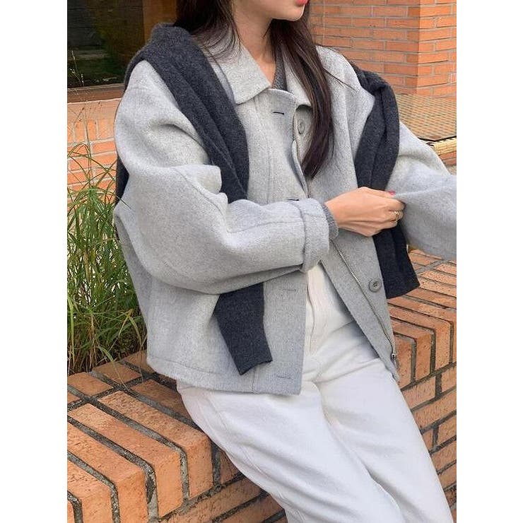 ショートジップ付きメルトンジャケット | Ulysses | 詳細画像2 