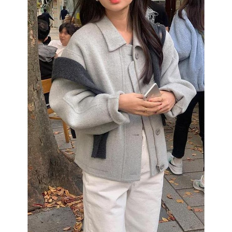 ショートジップ付きメルトンジャケット | Ulysses | 詳細画像3 