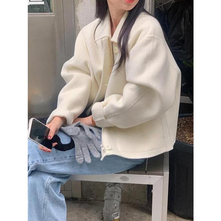 ショートジップ付きメルトンジャケット | Ulysses | 詳細画像8 