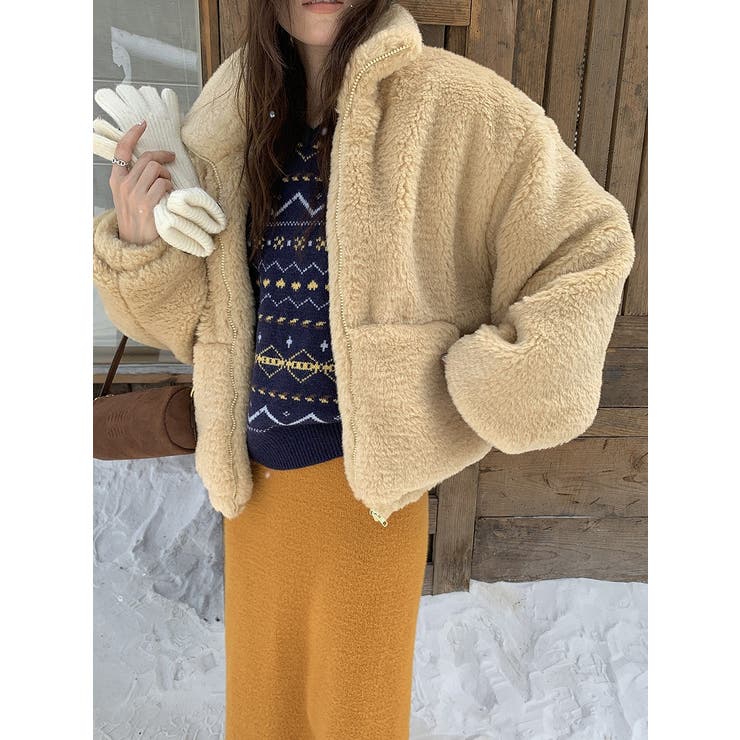 イエロー | スタンドカラーショートジャケット | Ulysses