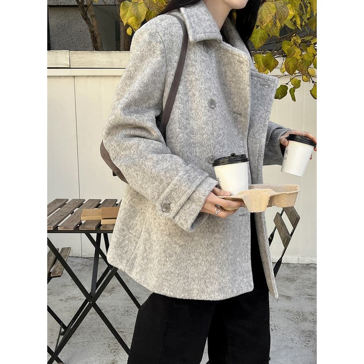 スタンドカラーダブルブレストメルトンジャケット | Ulysses | 詳細画像3 