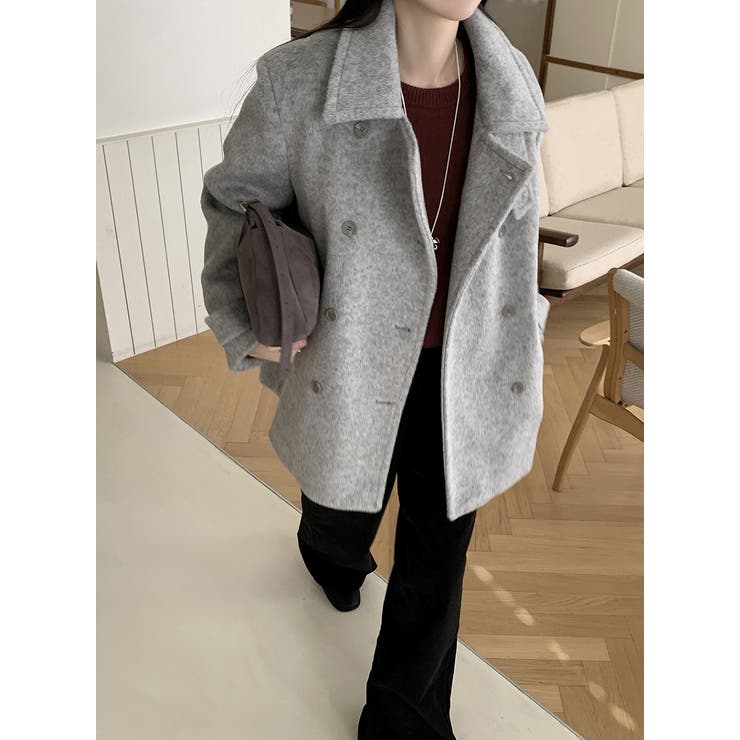 スタンドカラーダブルブレストメルトンジャケット | Ulysses | 詳細画像4 