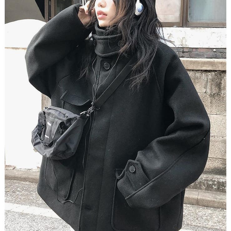 ブラック | スタンドカラーメルトンジャケット | Ulysses