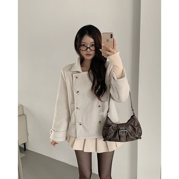 ベージュ | ダブルブレストメルトンジャケット | Ulysses