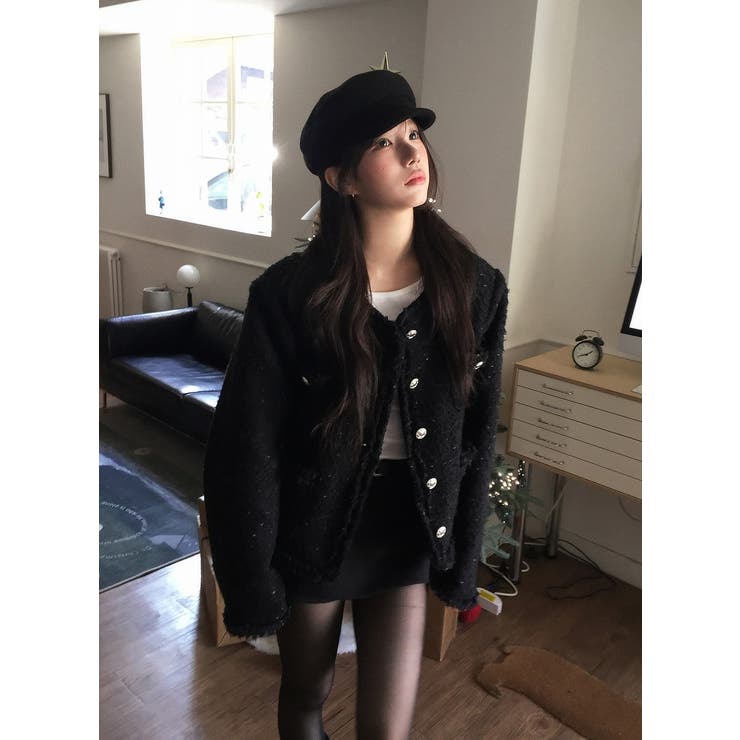 ショートクルーネックシングルブレストジャケット | Ulysses | 詳細画像7 