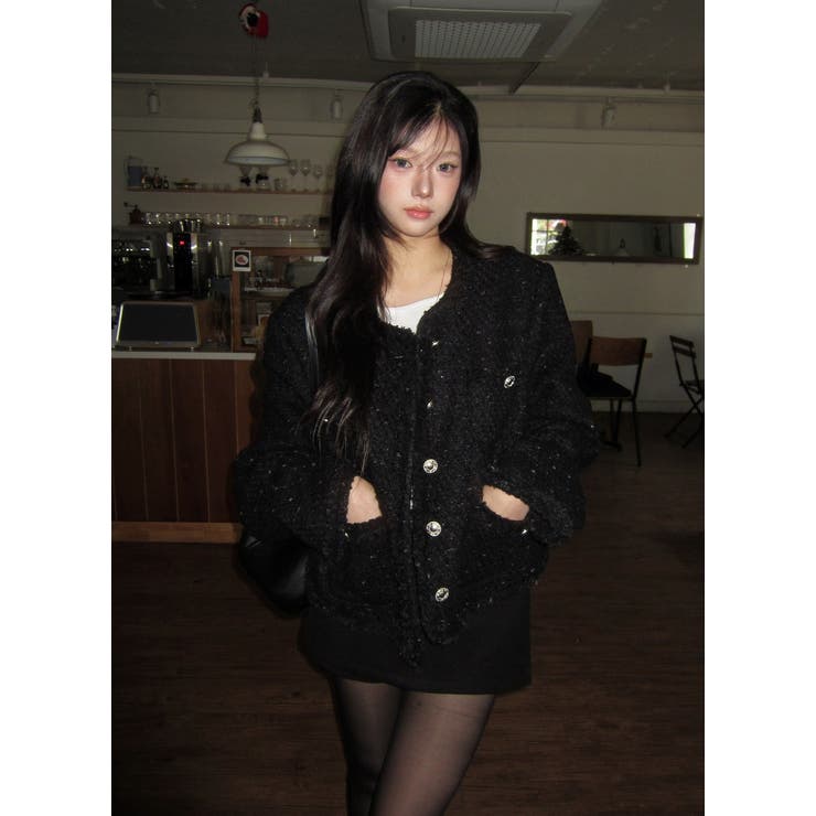 ショートクルーネックシングルブレストジャケット | Ulysses | 詳細画像8 