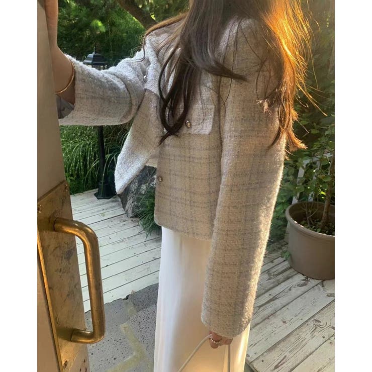 ショートクルーネックシングルブレストジャケット | Ulysses | 詳細画像4 