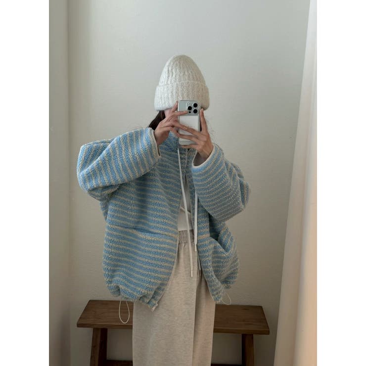 ボアボーダージップ付きジャケット | Ulysses | 詳細画像2 