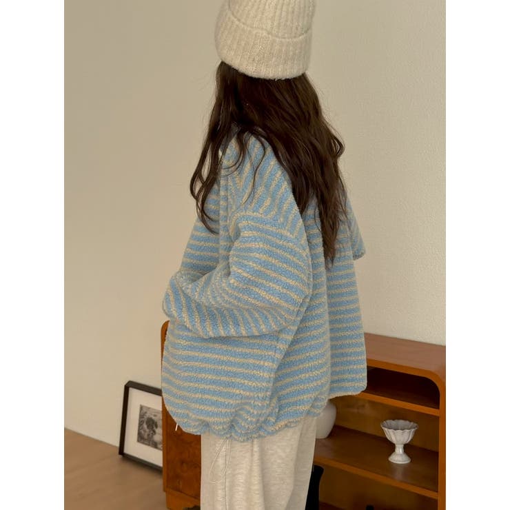 ボアボーダージップ付きジャケット | Ulysses | 詳細画像4 