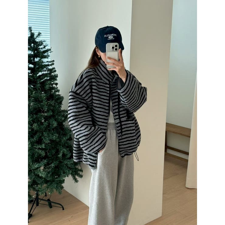 ボアボーダージップ付きジャケット | Ulysses | 詳細画像5 