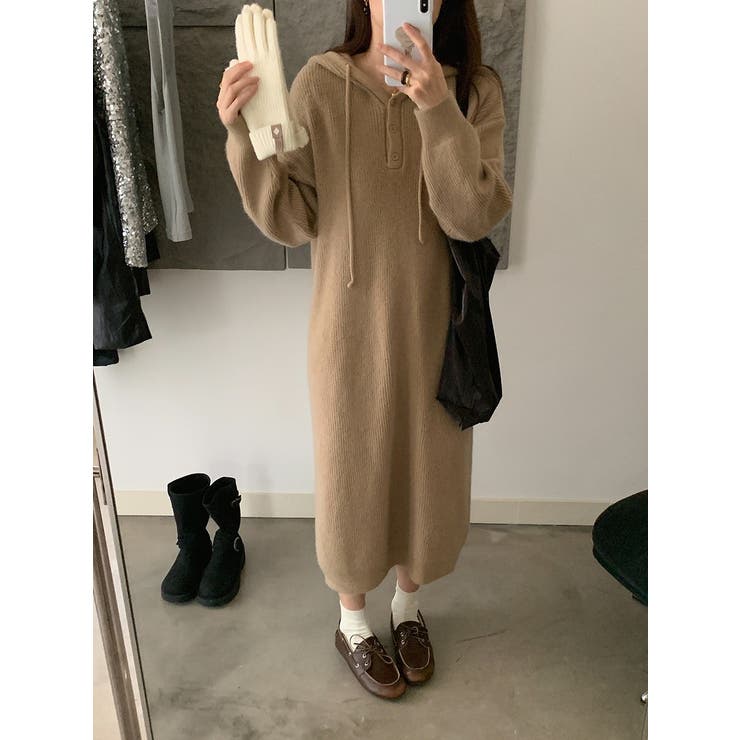 ニットフード付きワンピース | Ulysses | 詳細画像4 