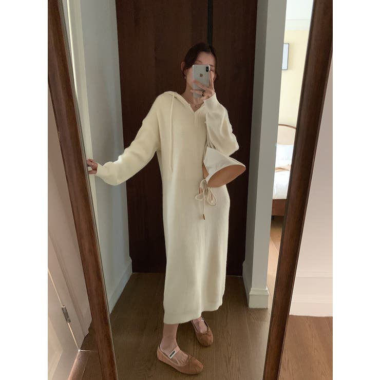 ニットフード付きワンピース | Ulysses | 詳細画像5 