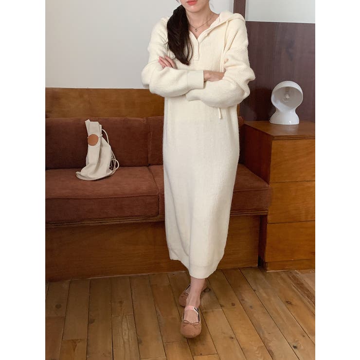 ニットフード付きワンピース | Ulysses | 詳細画像7 