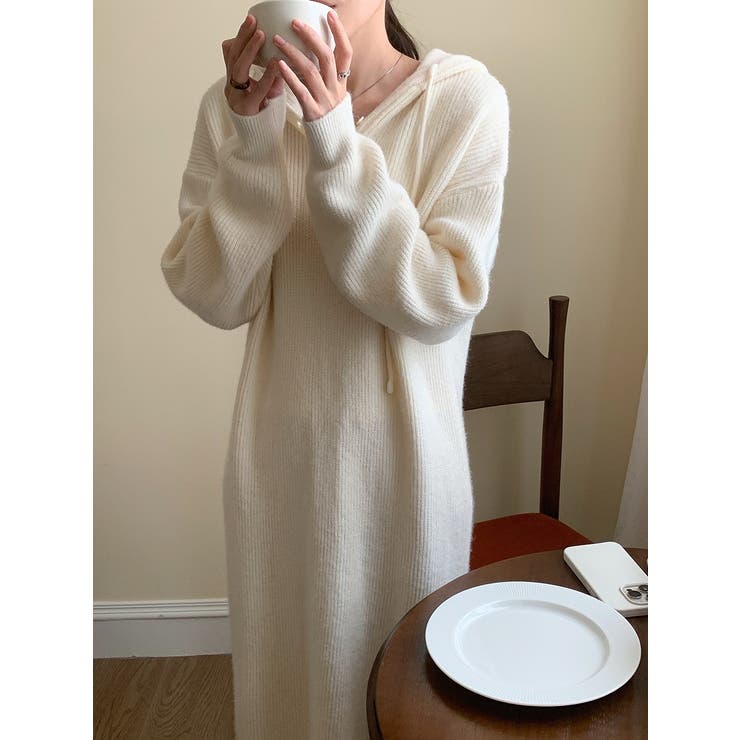 ニットフード付きワンピース | Ulysses | 詳細画像8 