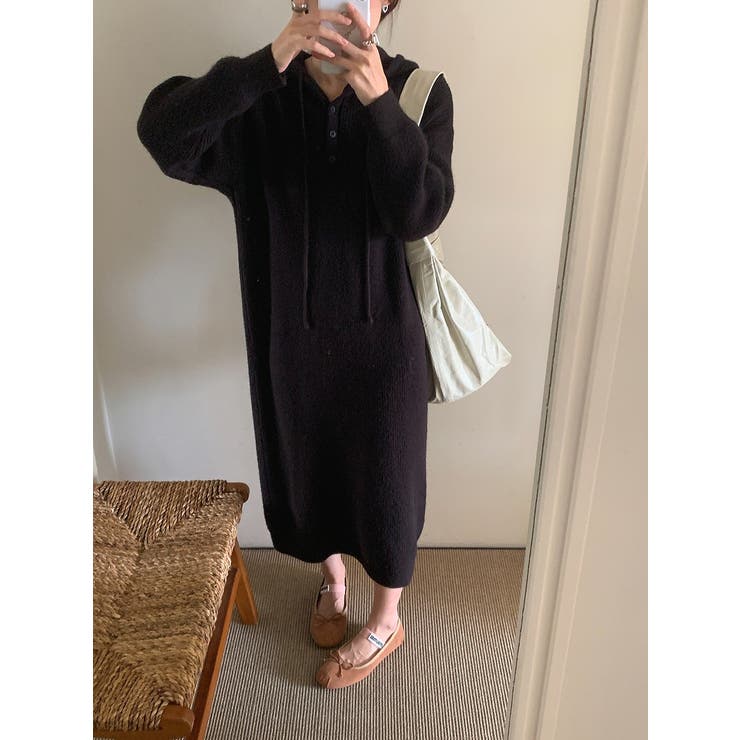 ニットフード付きワンピース | Ulysses | 詳細画像12 