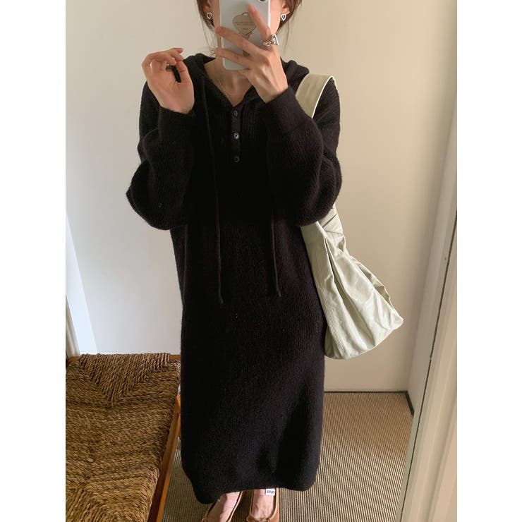 ニットフード付きワンピース | Ulysses | 詳細画像13 