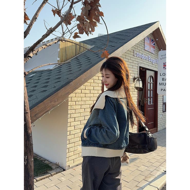 デニム切り替えニットジャケット | Ulysses | 詳細画像5 