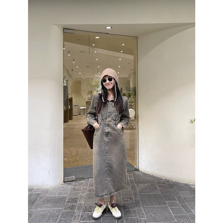 デニム長袖ワンピース | Ulysses | 詳細画像1 