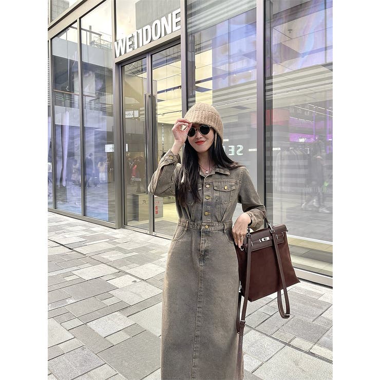 デニム長袖ワンピース | Ulysses | 詳細画像2 