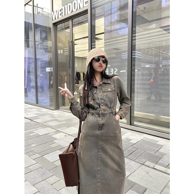 デニム長袖ワンピース | Ulysses | 詳細画像4 