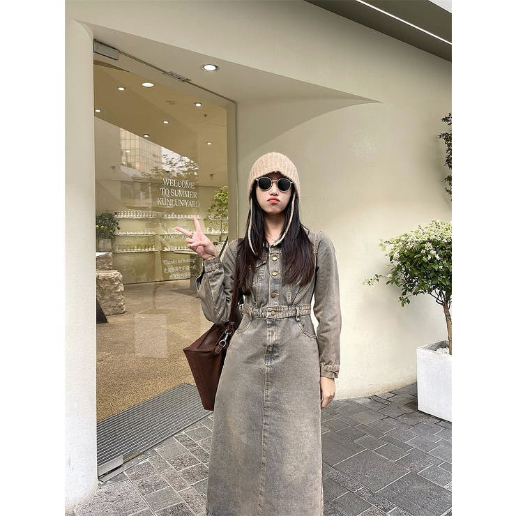 デニム長袖ワンピース | Ulysses | 詳細画像8 