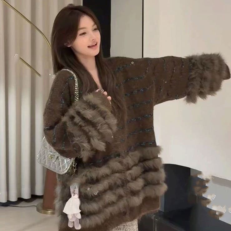 ブラウン | ボーダーセータージャケット | Ulysses