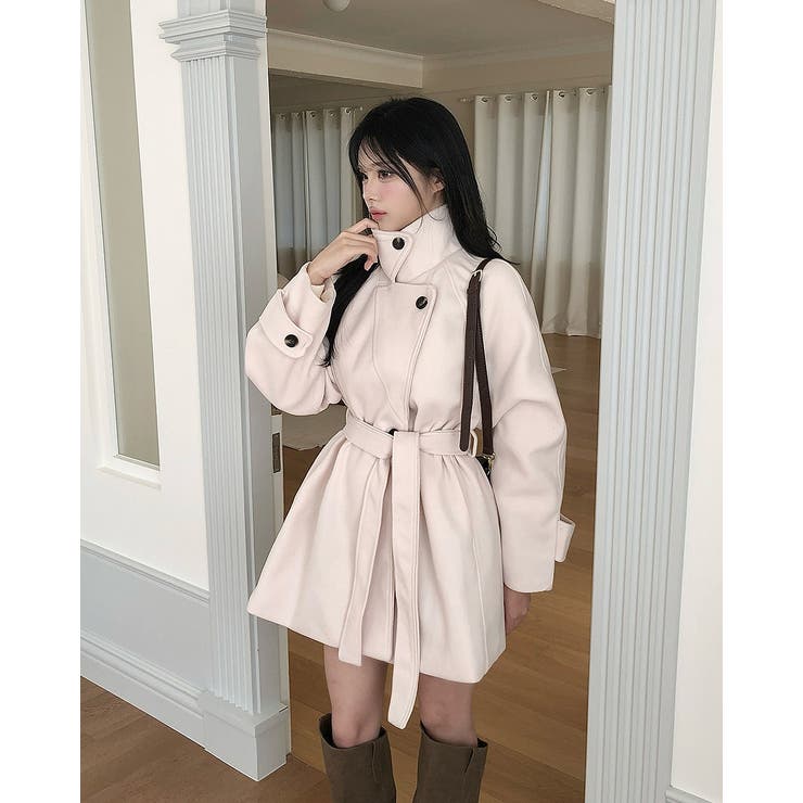 リボンスタンドカラーメルトンジャケット | Ulysses | 詳細画像1 