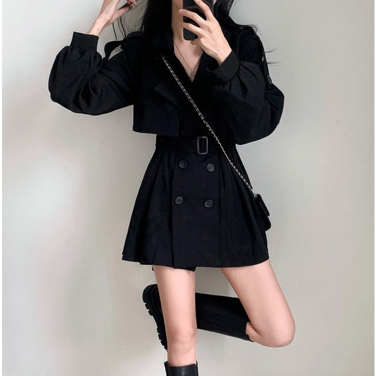 リボンプリーツダブルブレストジャケット | Ulysses | 詳細画像6 