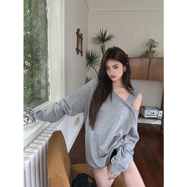 グレー | オフショルダースウェット | Ulysses