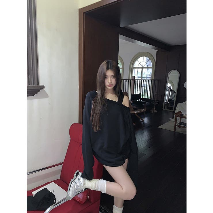 ブラック | オフショルダースウェット | Ulysses