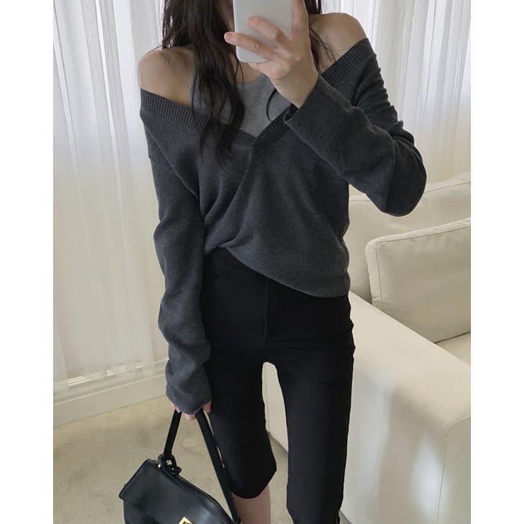 値下げ【新品・タグ付き】YOOU★オフショルダー トップス XU（エックスユー）の「ストリートファッション XU エックスユー off